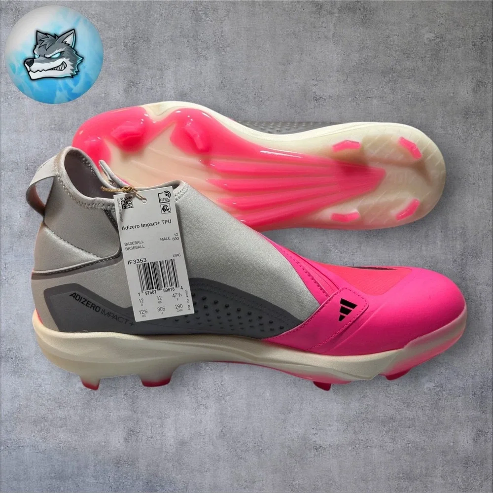 Adidas Adizero Impact+ TPU BSB Baseball Shoes Molded Cleats Mens 12.5 IF3353 New